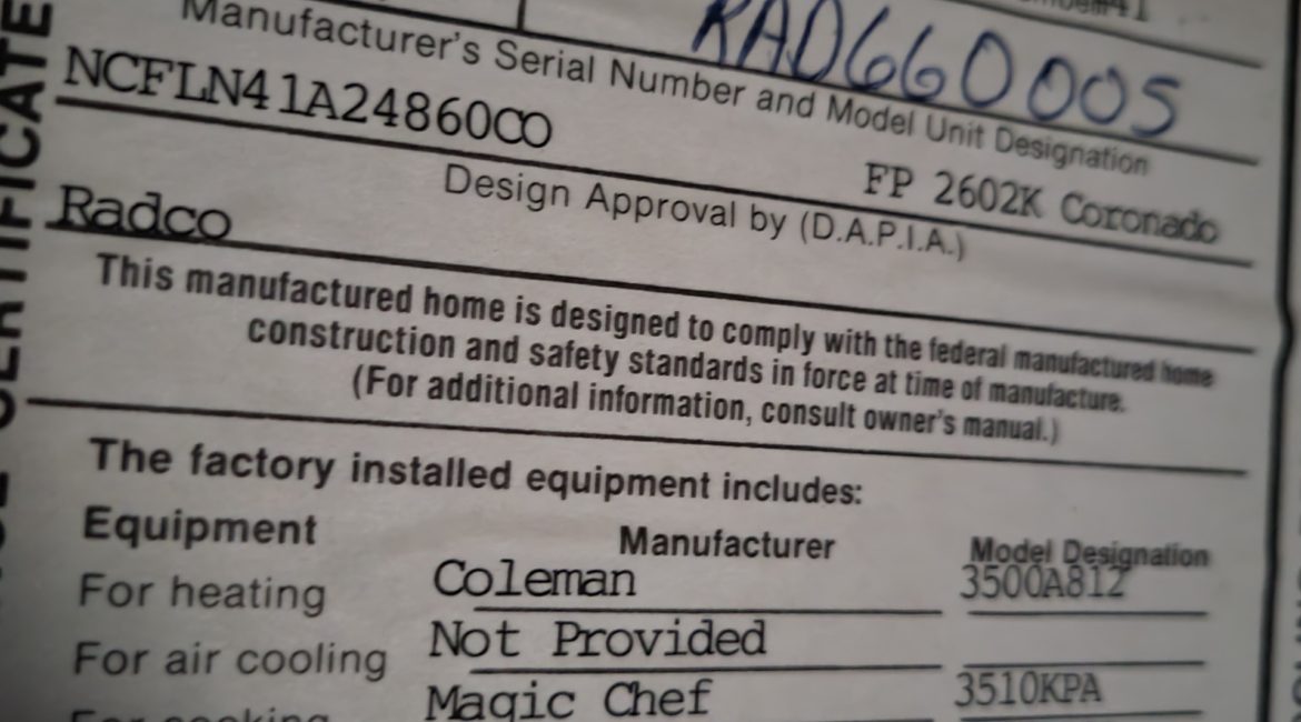 (SOLD) 92 Fleetwood – Mobile Home (AS IS )Fountain Inn ,South Carolina